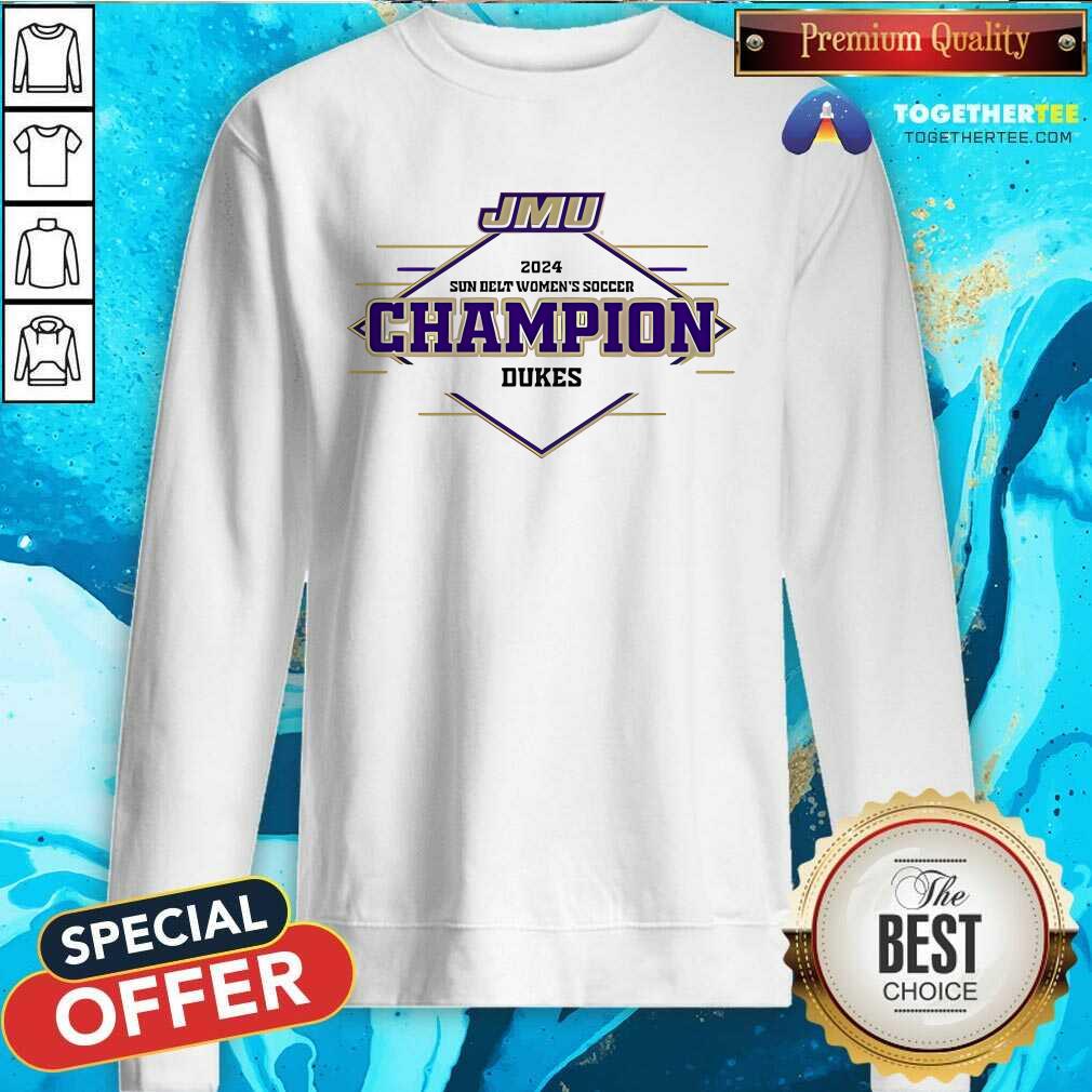 Hot Sun Belt Conference Women's Soccer Champion Dukes T-Shirt - Image 4