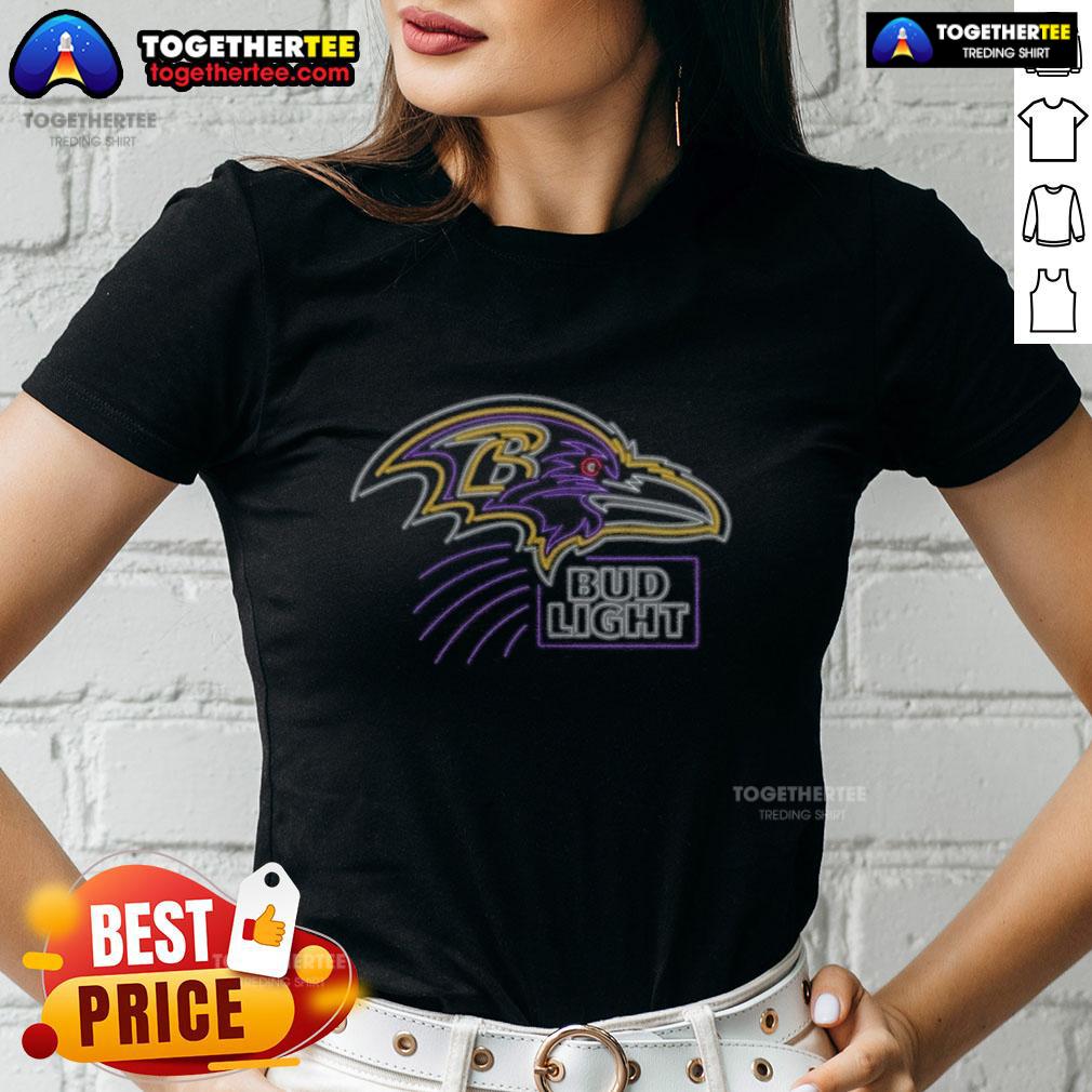Nice Bud Light Baltimore Ravens T-Shirt - Image 3