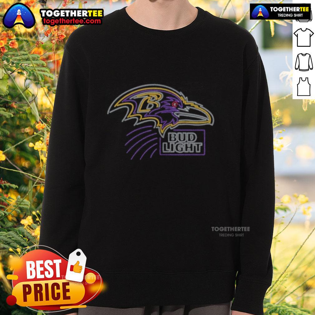 Nice Bud Light Baltimore Ravens T-Shirt - Image 5