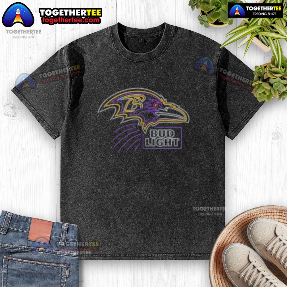 Nice Bud Light Baltimore Ravens T-Shirt - Image 6