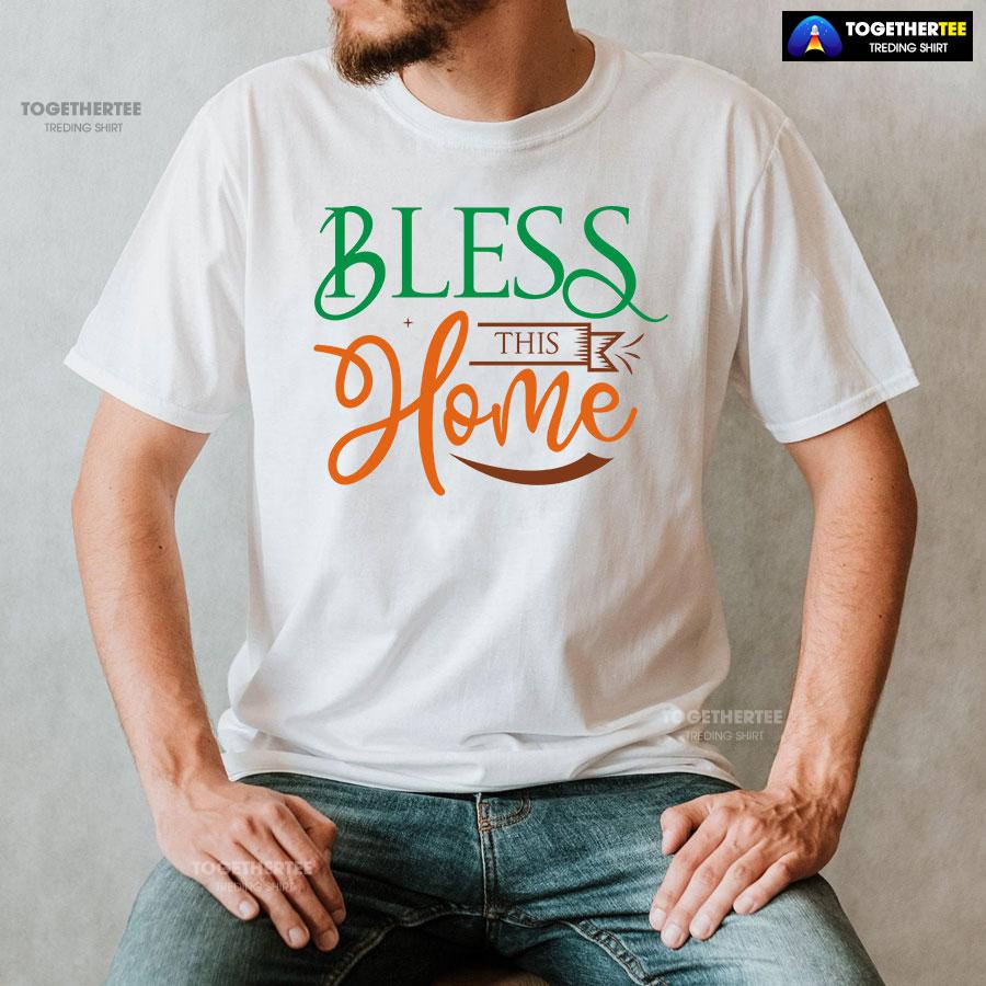 Bless This Home Happy Thanksgiving T-Shirt - Image 2