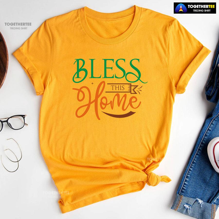 Bless This Home Happy Thanksgiving T-Shirt - Image 10