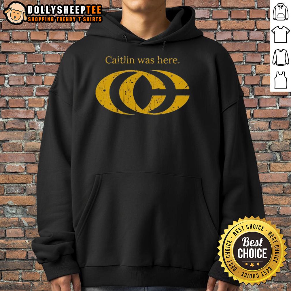 Pretty Caitlin Clark Was Here CC Logo T-Shirt - Image 2