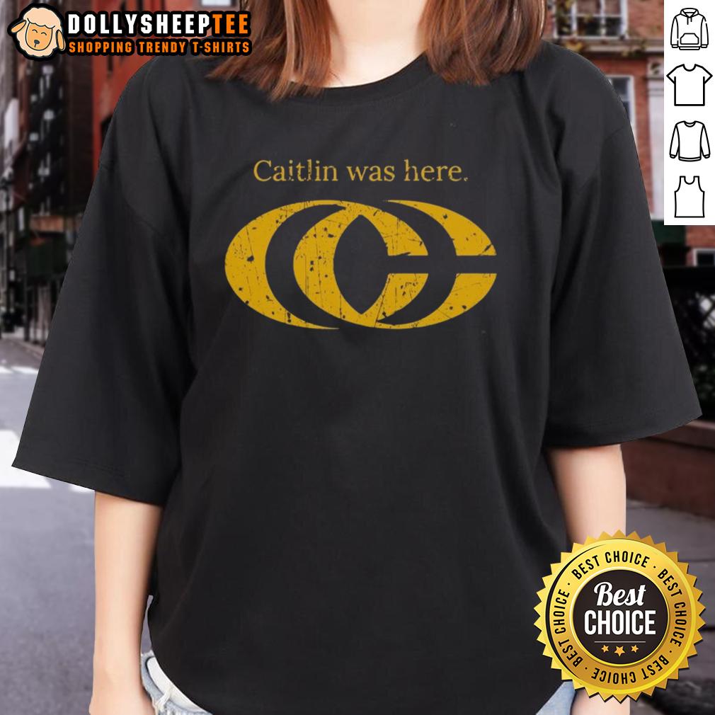 Pretty Caitlin Clark Was Here CC Logo T-Shirt - Image 3