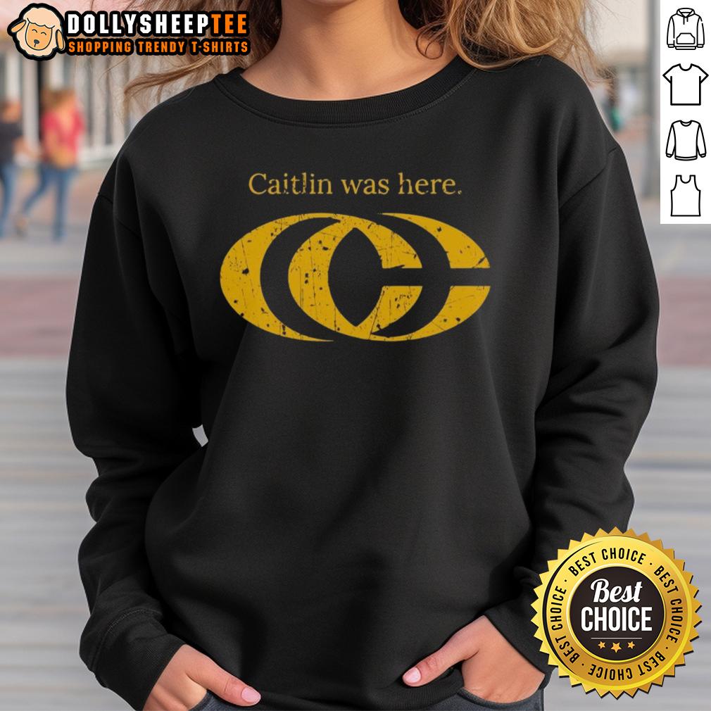 Pretty Caitlin Clark Was Here CC Logo T-Shirt - Image 5