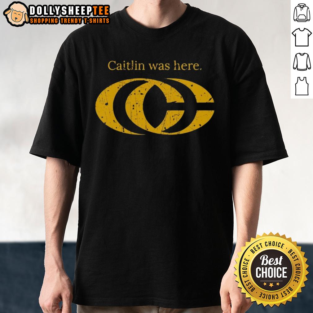 Pretty Caitlin Clark Was Here CC Logo T-Shirt