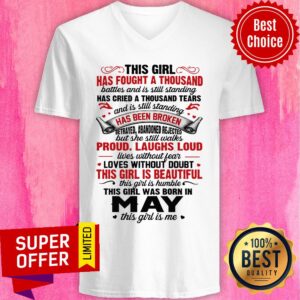 Alternative view of This Girl Has Fought A Thousand Has Been Broken Proud Laughs Loud This Girl Is Beautiful Shirt