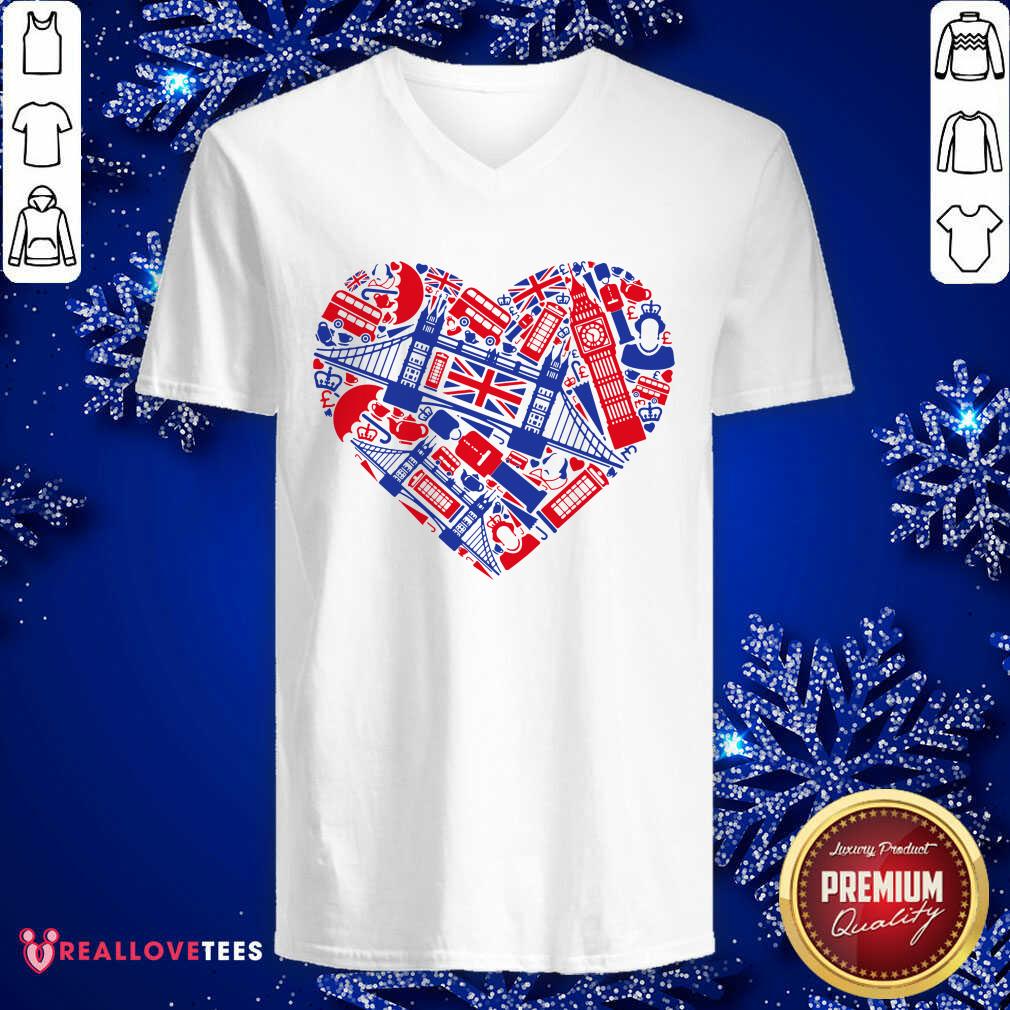 Hot List Of British Symbols Composed In Love Sign Shirt - Image 5