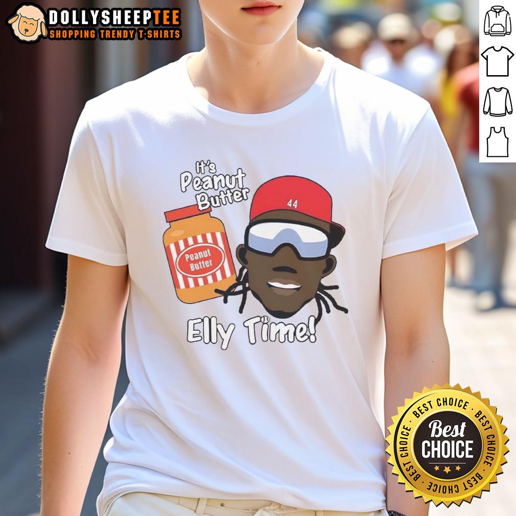 Official Elly De La Cruz Cincinnati Reds MLB Peanut Butter And Elly Time T-Shirt