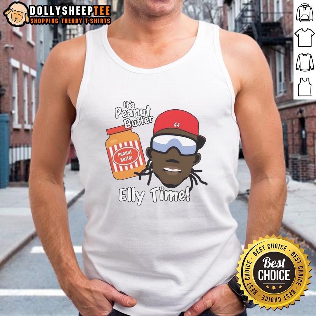Official Elly De La Cruz Cincinnati Reds MLB Peanut Butter And Elly Time T-Shirt - Image 4
