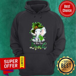 Alternative view of Official Elephant A Wee Bit Irish For Patrick's Day Lover Shirt
