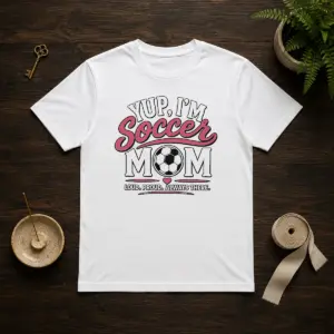 Funny Yup I'M A Soccer Mom Loud Proud Always There Shirt
