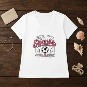 Alternative view of Funny Yup I'M A Soccer Mom Loud Proud Always There Shirt
