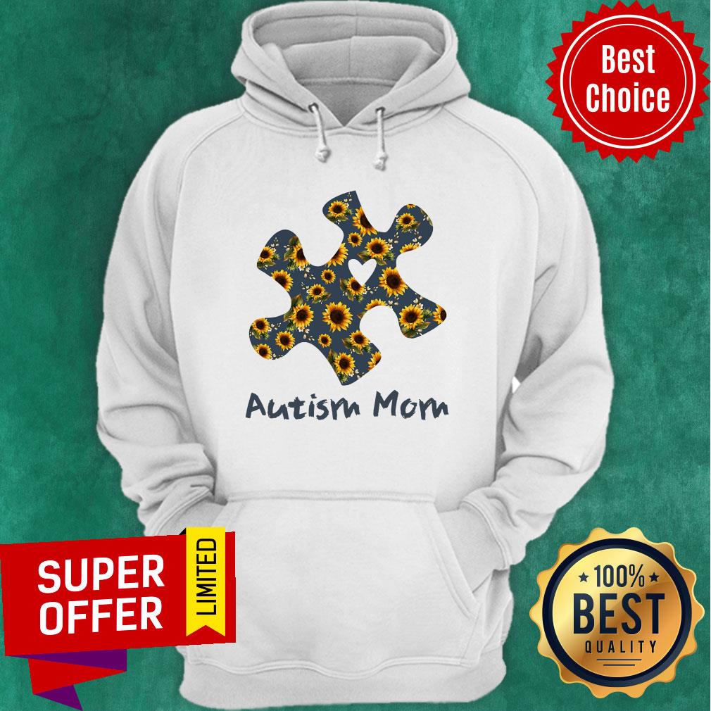 Puzzle Sunflower Autism Mom Shirt - Image 2