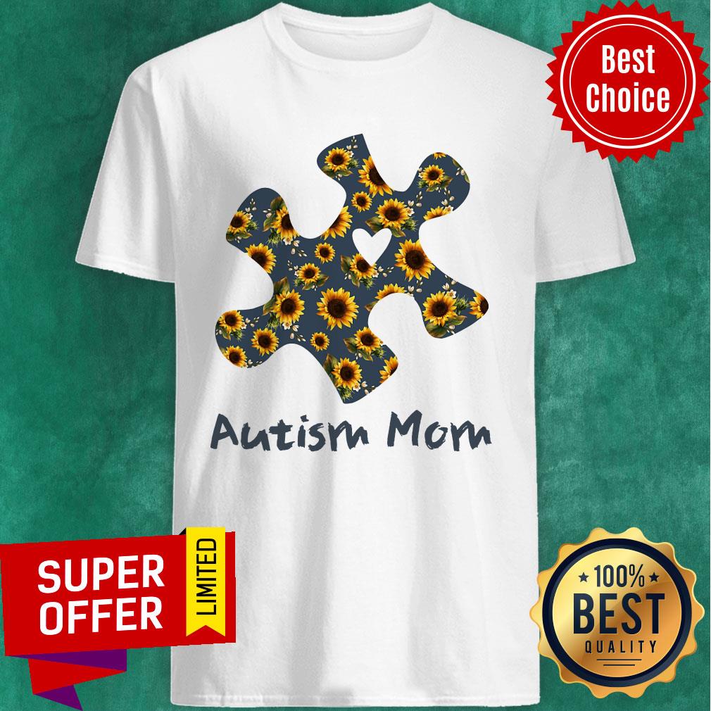 Puzzle Sunflower Autism Mom Shirt