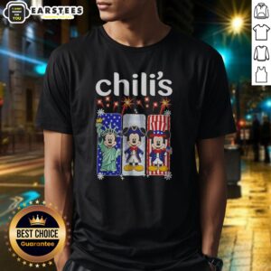 Chili'S Mickey Mouse Statue Of Liberty Patriot Independence Day Shirt