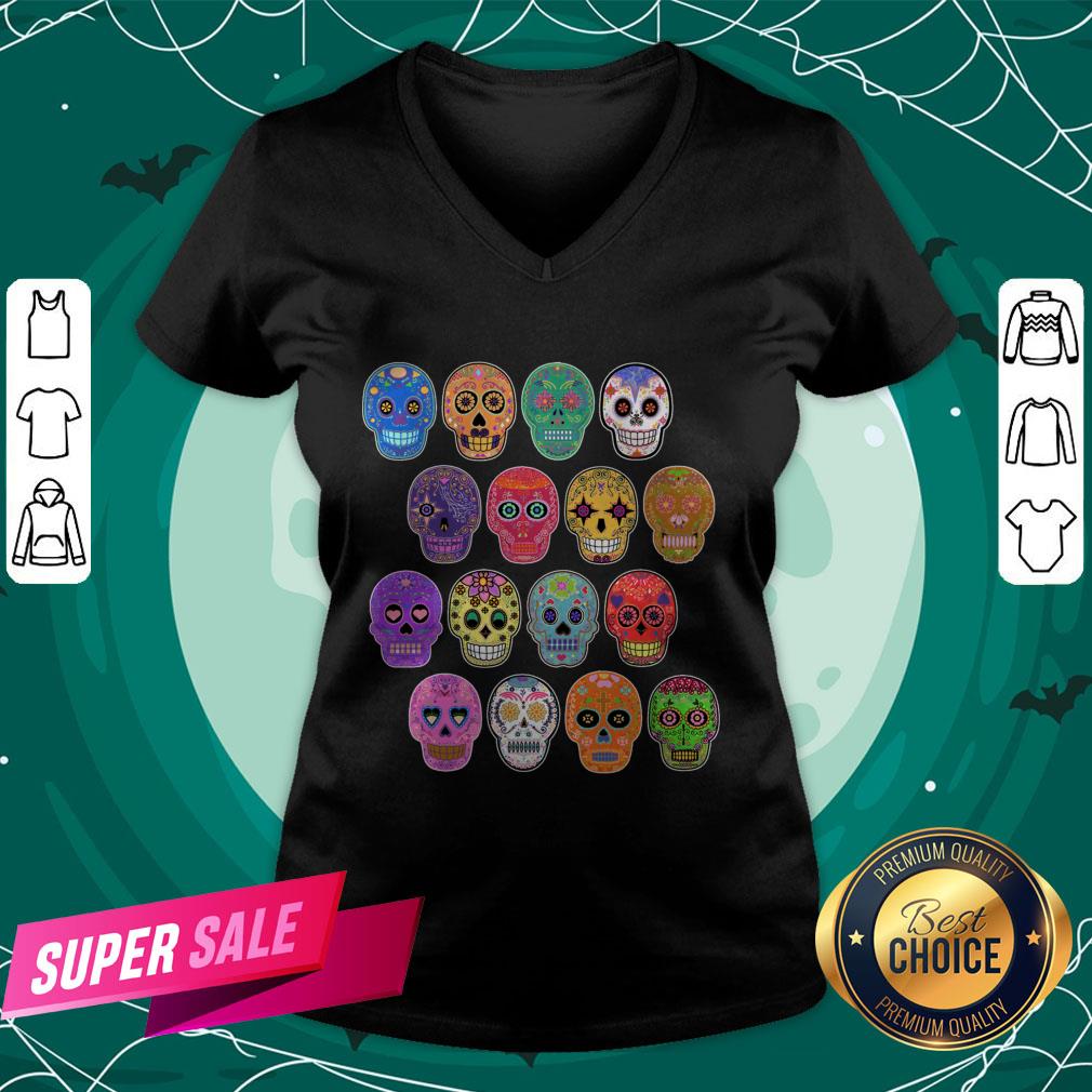 Dia De Los Muertos Day Dead Sugar Skull Colorful Shirt - Image 2