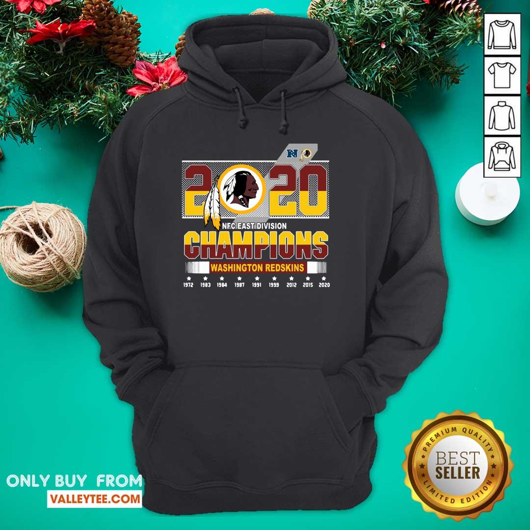 Cool 2020 NFC East Division Champions Washington Redskins Shirt - Image 2