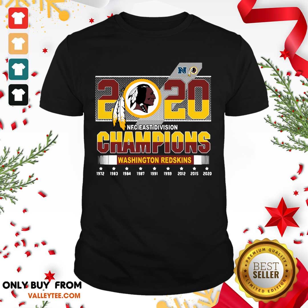 Cool 2020 NFC East Division Champions Washington Redskins Shirt