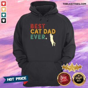 Alternative view of Hot Best Cat Dad Ever Retro Vintage Dad Cat Father'S Day T Shirt