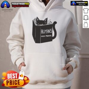Alternative view of Awesome Humans User Manual For Cats Remix T-Shirt