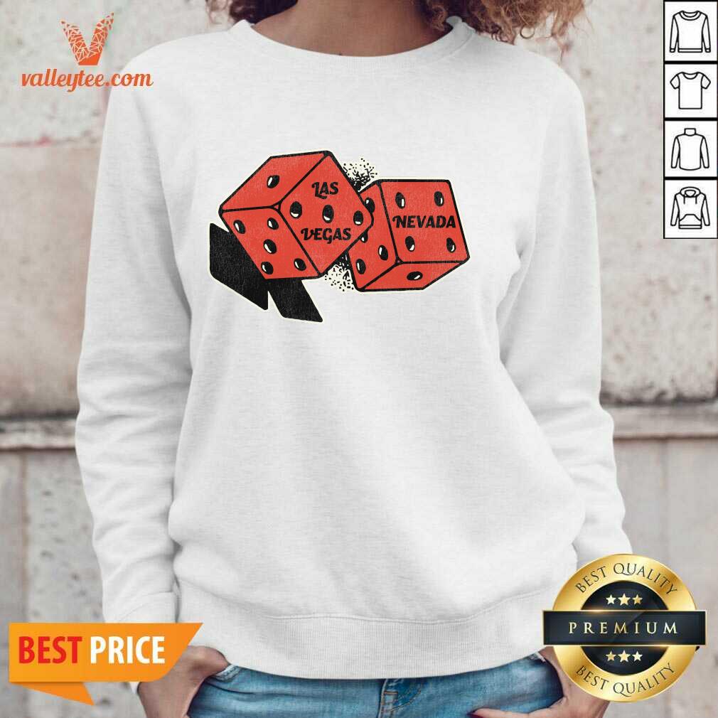 Las Vegas Nevada Vintage Gambling Dice Shirt - Image 2
