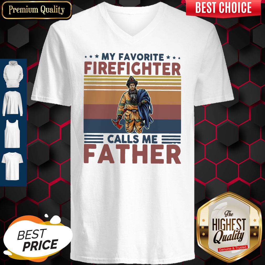 My Favorite Firefighter Calls Me Father Classic T-Shirt - Image 4