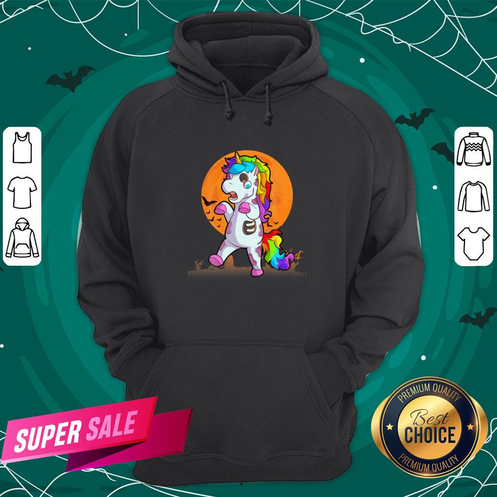 Official Unicorn Zombie Happy Halloween Shirt - Image 5