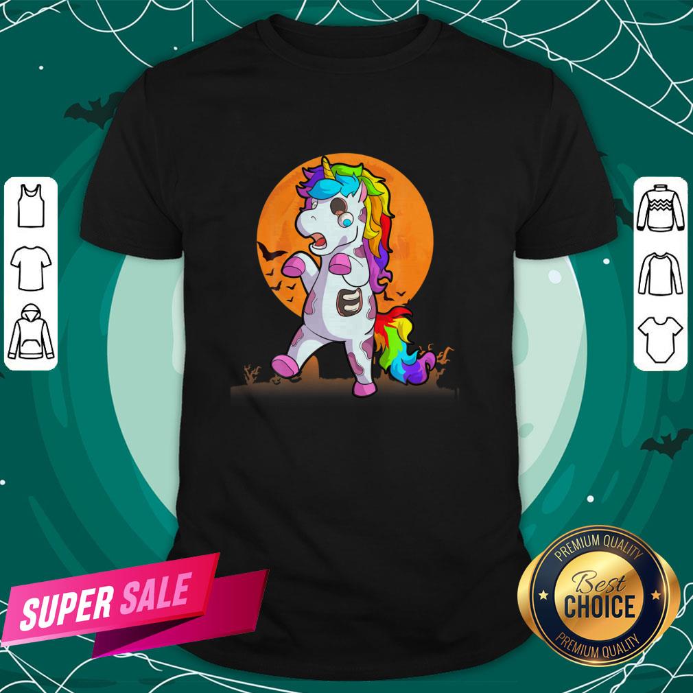 Official Unicorn Zombie Happy Halloween Shirt