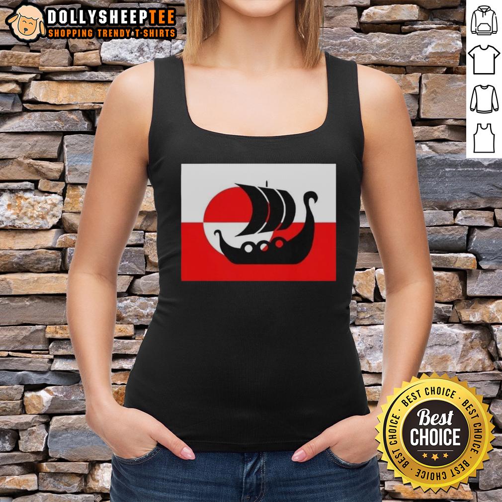 Good Denmark Greenland Flag Is Not For Sale Support Danish Viking Warship T-Shirt - Image 4