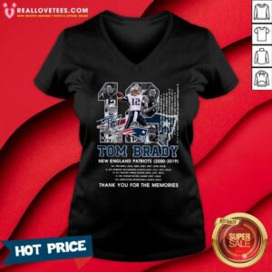 Alternative view of Good Number 12 Tom Brady New England Patriots 2000 2019 Signature Shirt