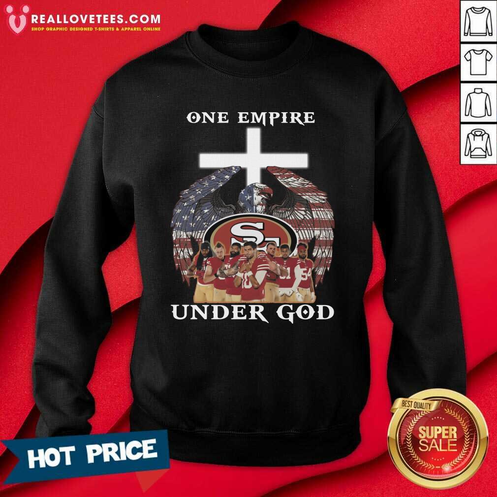 Great One Empire Under God San Feancisco American Flag Eagle Shirt - Image 3