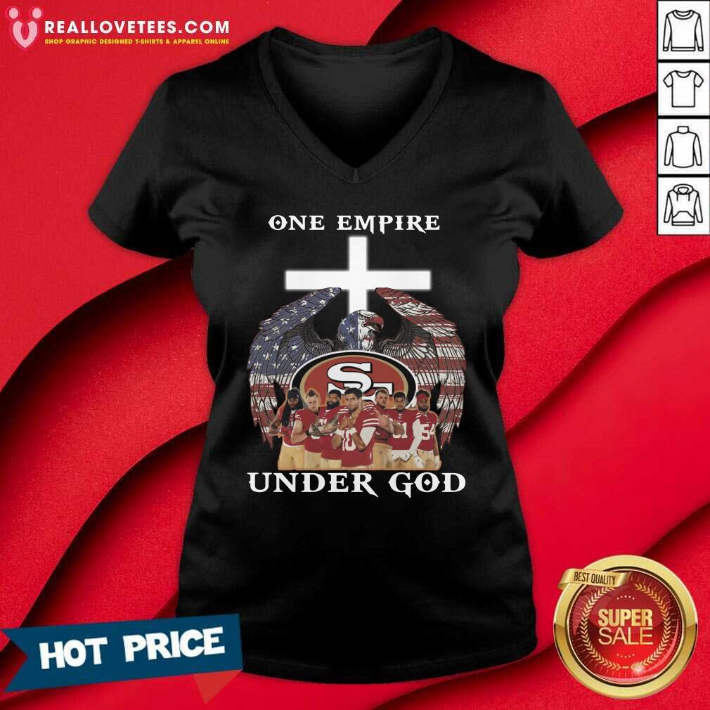 Great One Empire Under God San Feancisco American Flag Eagle Shirt - Image 5