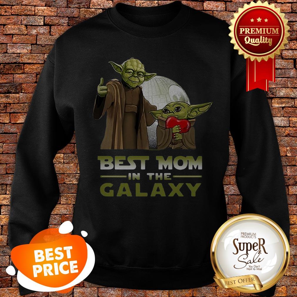 Nice Master Yoda And Baby Yoda Best Mom In The Galaxy Star Wars Shirt - Image 4
