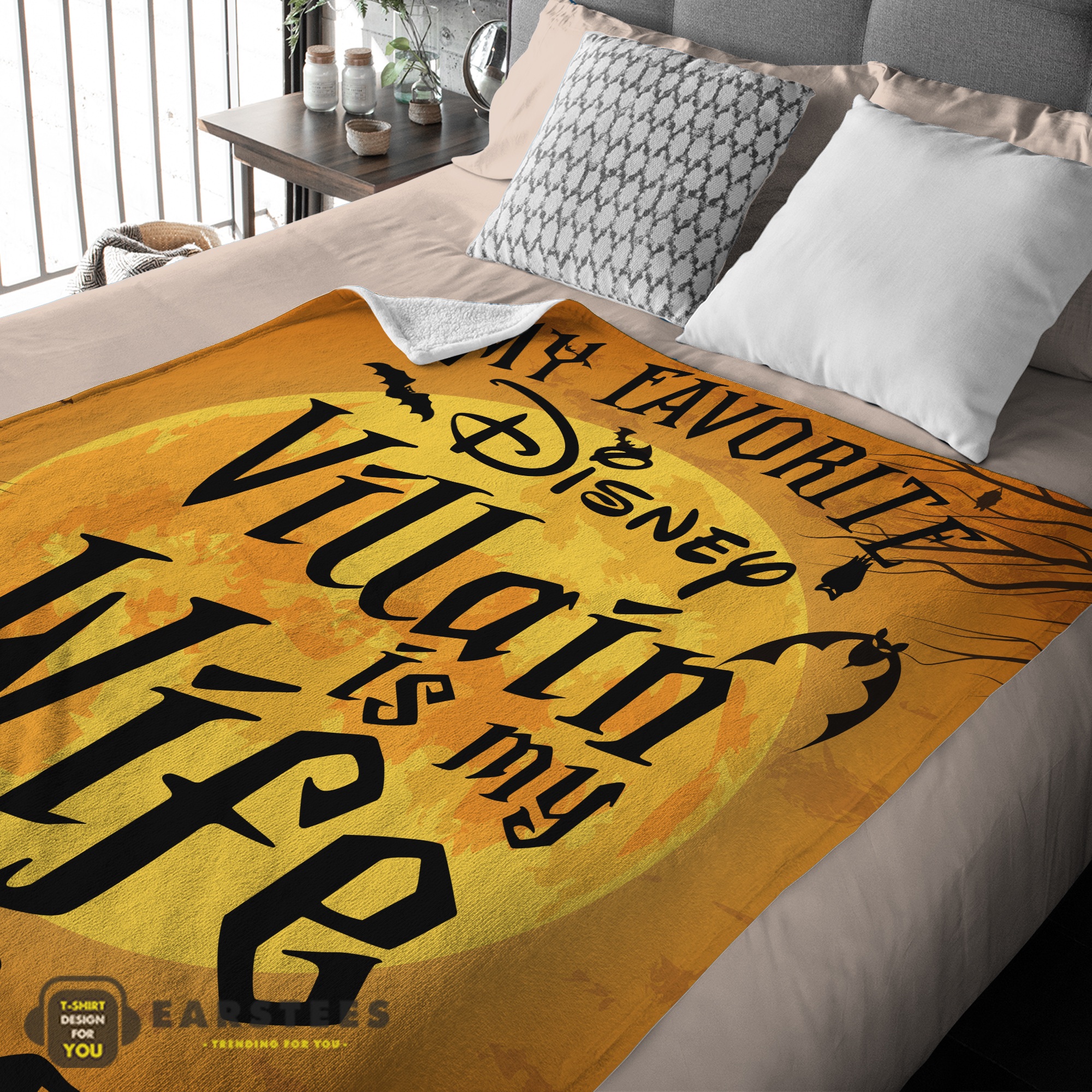 Good Disney Villain Wife Halloween Blanket Cozy Funny and Unique Blanket - Image 2