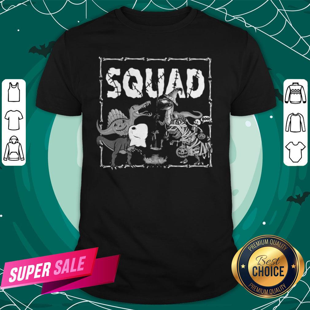 Happy Halloween Dinosaur Witch Squad Shirt