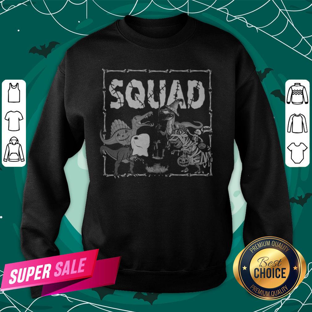 Happy Halloween Dinosaur Witch Squad Shirt - Image 4