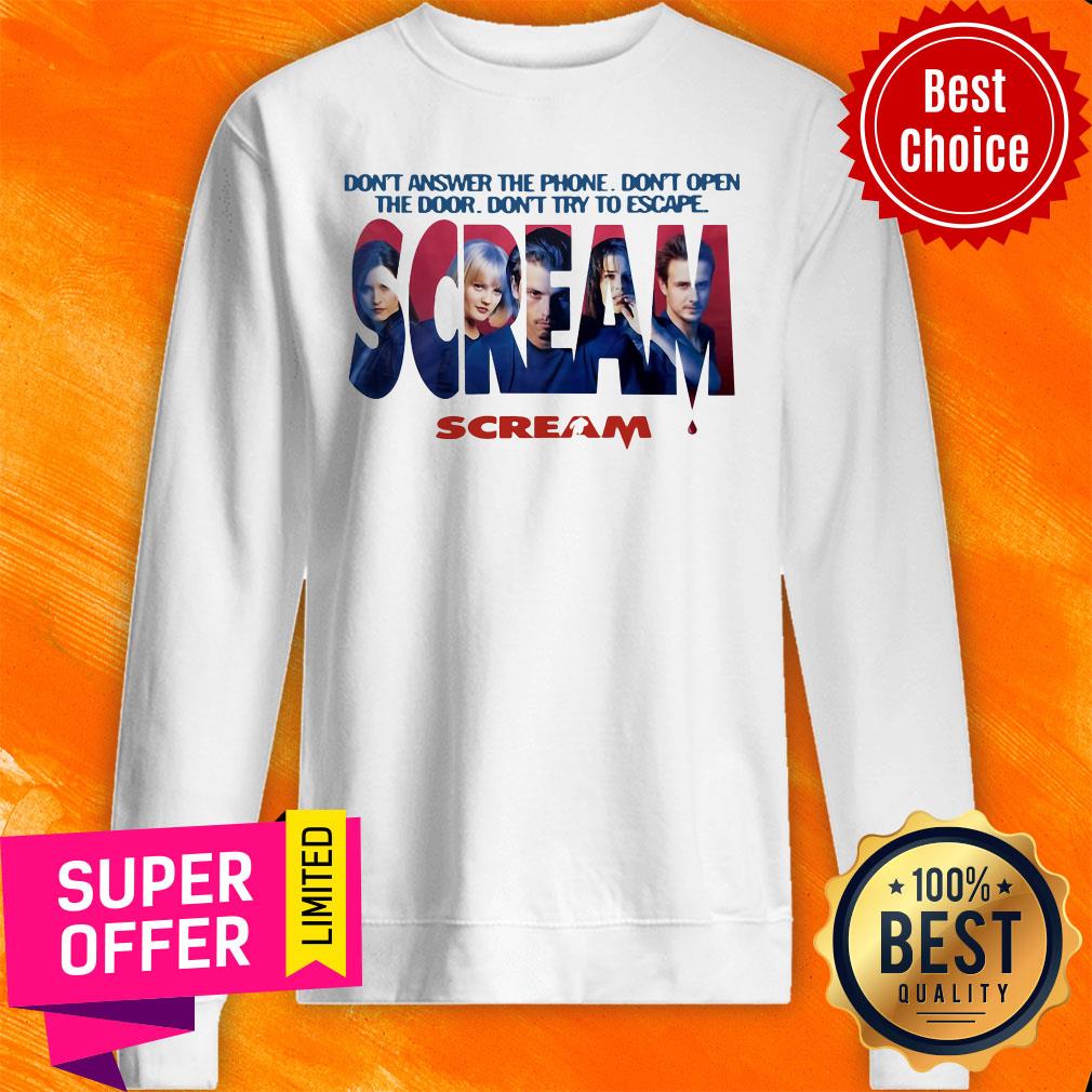 Premium Don’t Answer The Phone Don’t Open The Door Scream Shirt - Image 2