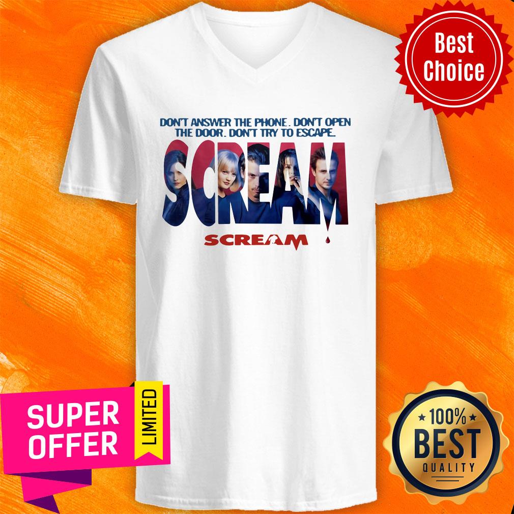 Premium Don’t Answer The Phone Don’t Open The Door Scream Shirt - Image 4