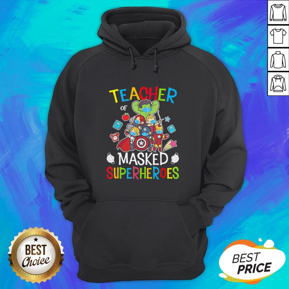 Funny Avengers Teacher Of Masked Superheroes Shirt - Image 3