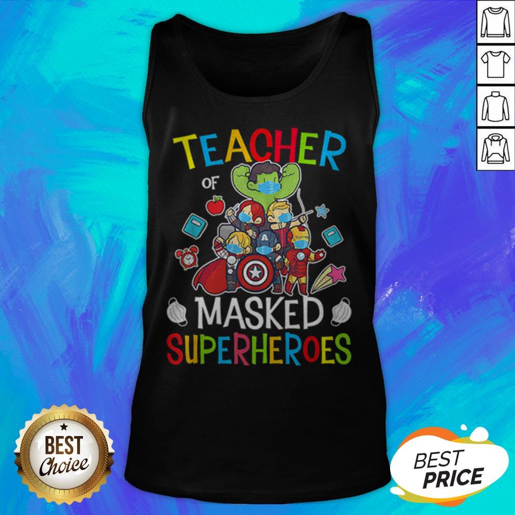 Funny Avengers Teacher Of Masked Superheroes Shirt - Image 5