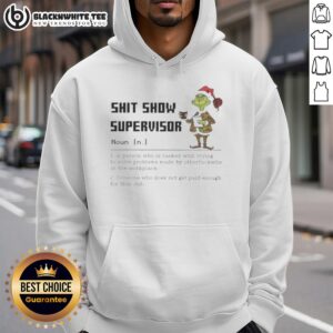 Alternative view of Cute Grinch Shit Show Supervisor Noun Merry Christmas T-Shirt