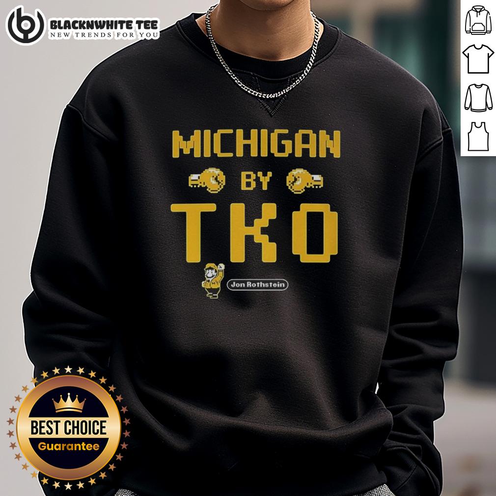 Original Michigan By Tko Jon Rothstein T-Shirt - Image 5