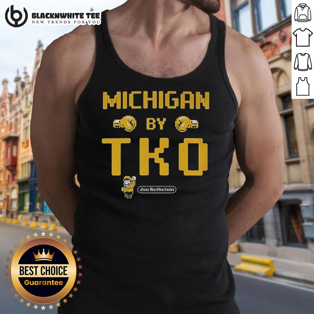 Original Michigan By Tko Jon Rothstein T-Shirt - Image 4