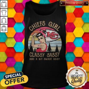 Alternative view of Chiefs Girl Classy Sassy And Bit Smart Sassy Vintage Shirt