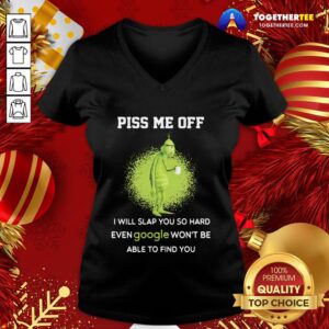 Alternative view of Cute Grinch Drink Coffee Piss Me Off I Will Slap You So Hard Even Google Won’t Be Able To Find You Shirt