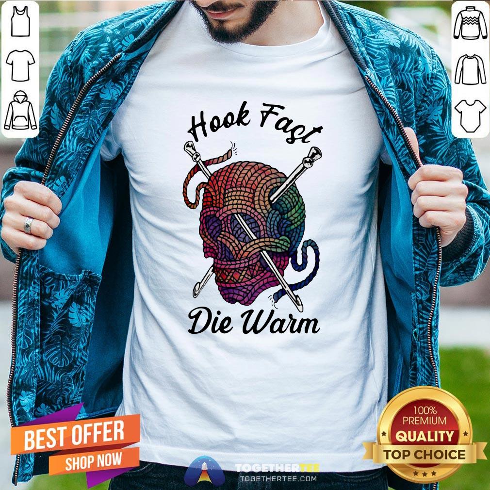 Awesome Skull Hook Fast Die Warm Crochet Shirt