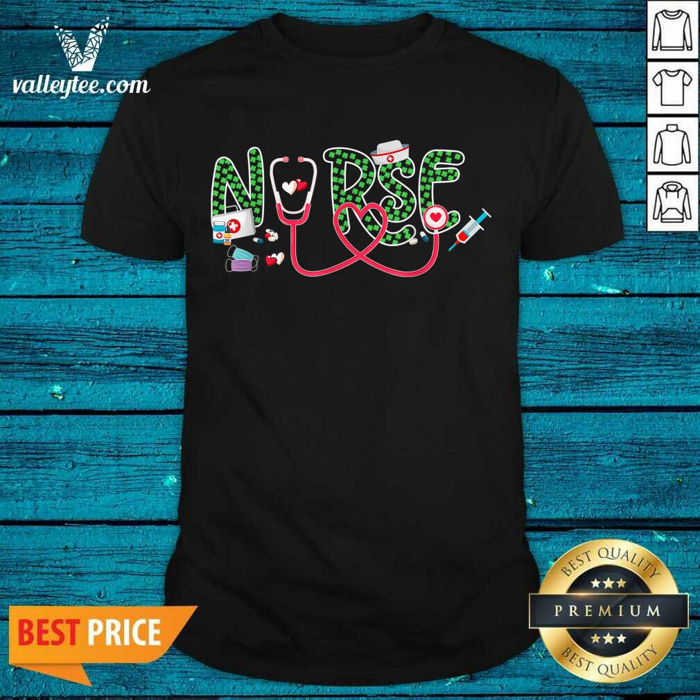 High Quality Nurse Shamrock Heart St Patricks Day Shirt