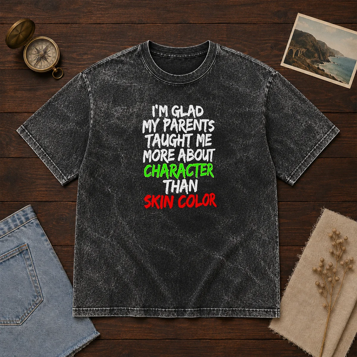 Nice I'M Glad My Parents Taught Me More About Character Than Skin Color Shirt - Image 8