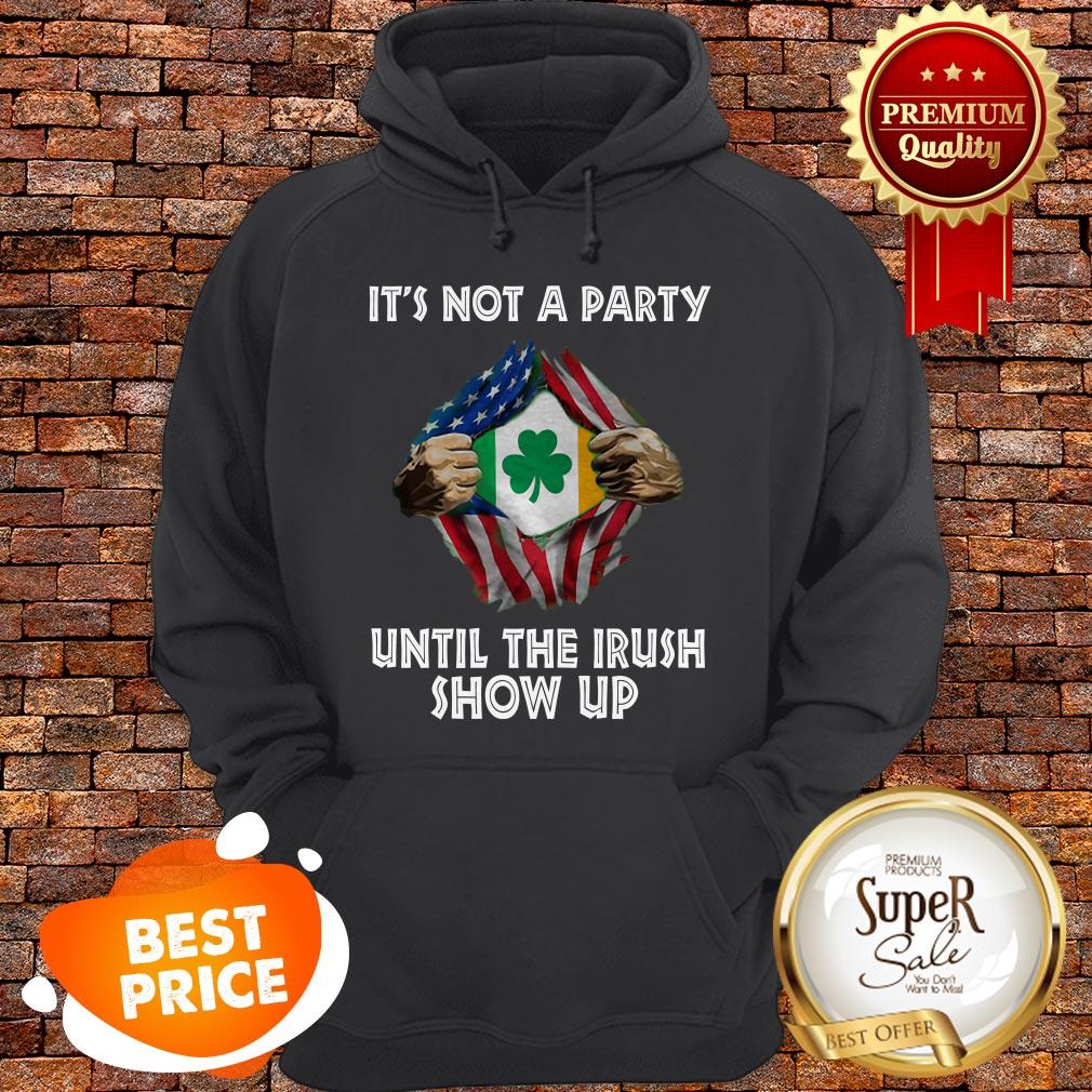 Nice It Not A Party Until The Irish Show Up Inside Me American Flag Shirt - Image 5